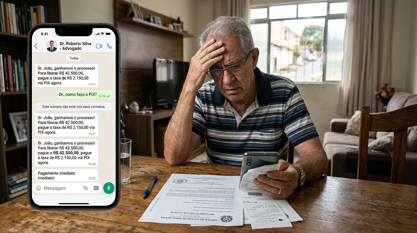 CONSEP alerta para o golpe do falso advogado pelo WhatsApp